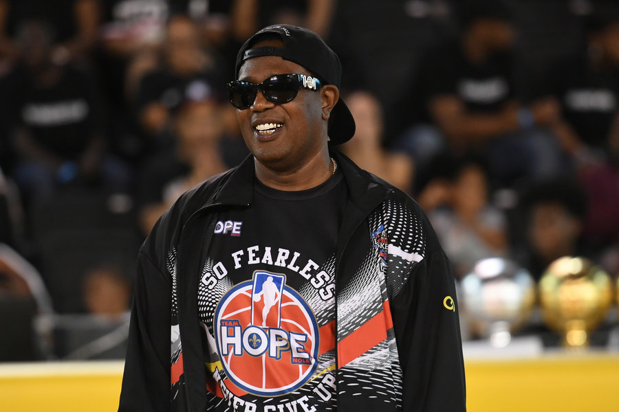 NEW ORLEANS, LA - JUNE 29: Rapper Master P at 2017 Essence Festival - Celebrity Charity Basketball Game at Xavier University Convocation Center on June 29, 2017 in New Orleans, Louisiana. (Photo by Paras Griffin/Getty Images)