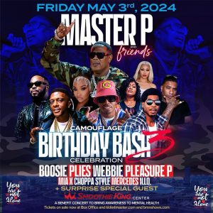 MASTER P BIRTHDAY BASH NEW ORLEANS FRIDAY MARCH 3RD 2024